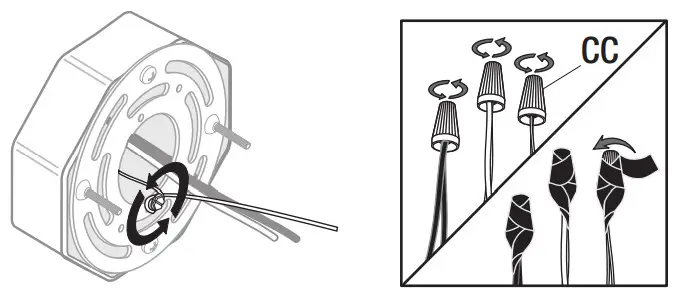 HAMPTON BAY CP2563 SOLOMONE 2-LIGHT VANITY FIXTURE - Installation 2