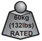 Kimex 012-1144 Fixed Wall Mount Support - icon 2