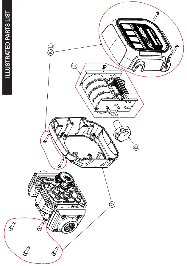 Flomec QM Series Positive Displacement Fuel Meter - ILLUSTRATED PARTS LIST 1