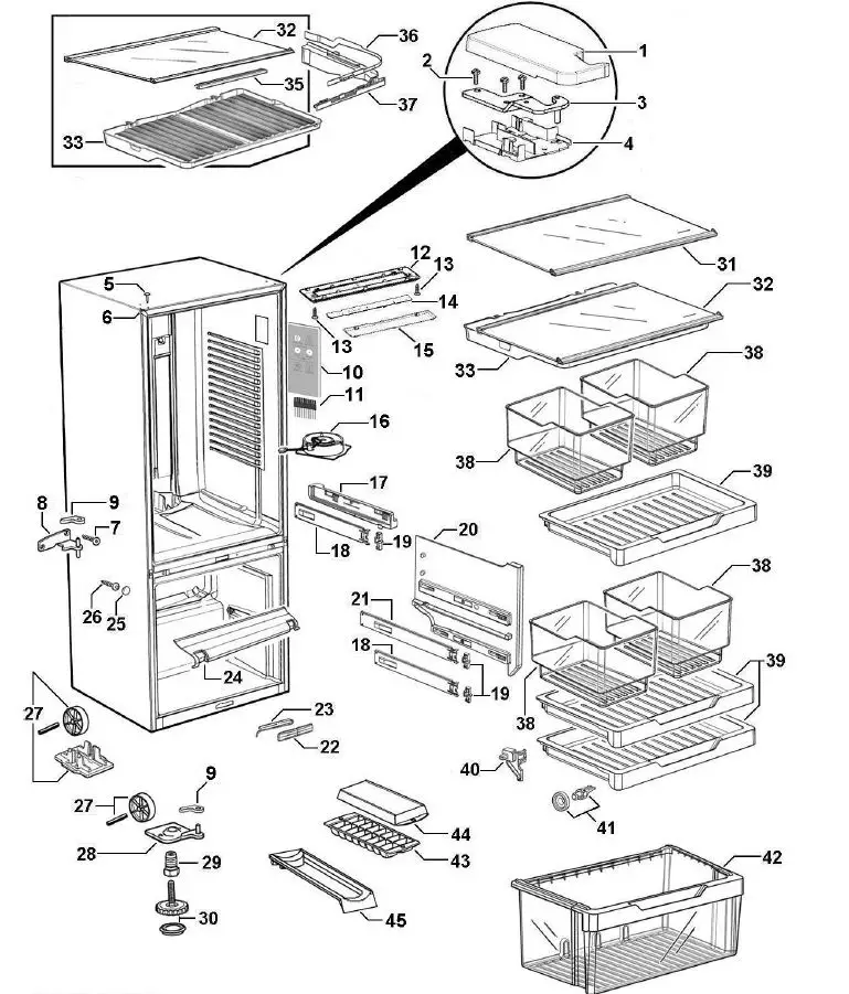 FISHER-PAYKEL-RF135BDRX4-N-FP-US-25-Inch-Counter-Depth-Bottom-Freezer-Refrigerator-FIG-5