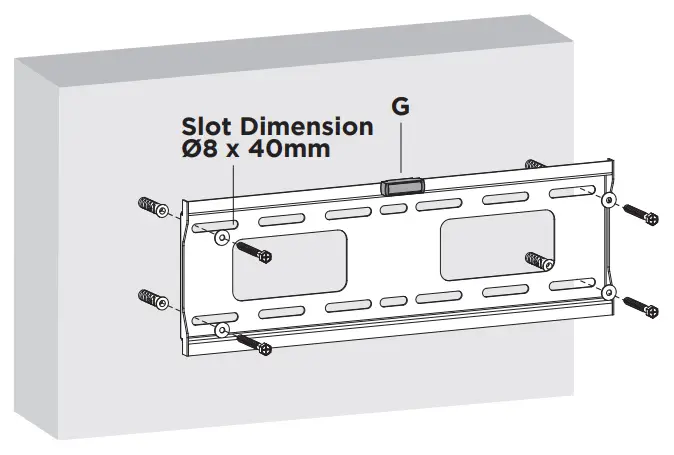 ATDEC AD-WF-5040 Fixed Wall Mount 5040 fig 3