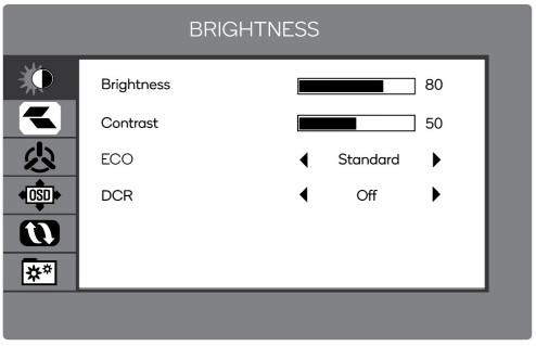 kogan KAMN21F7VA 21 5 Inch Full HD Frameless Monitor - Brightness