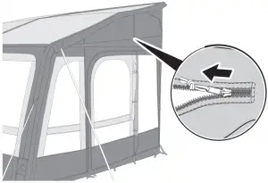 Rally AIR Pro 260 DA Awning - 3b