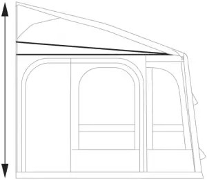 Rally AIR Pro 260 DA Awning - 3d