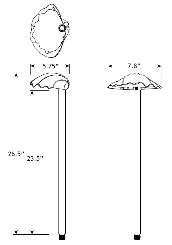 VOLT-VPL-1050-4-BBZ-Modernelle-Brass-Path-and-Area-Light-FIG-1