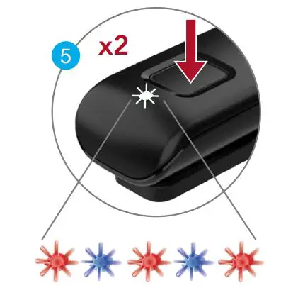 Starkey 3155 Mini Remote Microphone Instructions - pairing mode by double clicking the power button