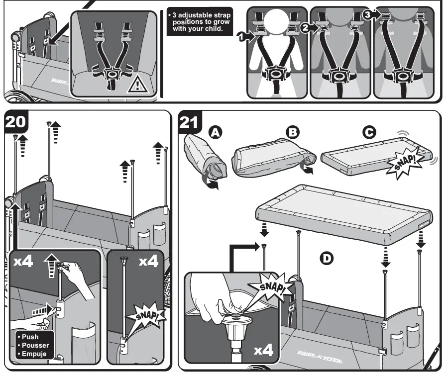 PADIO FLYER-3970-Convertible-Stroll-N-Wagon-fig- (14)