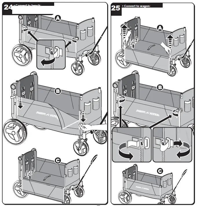 PADIO FLYER-3970-Convertible-Stroll-N-Wagon-fig- (17)