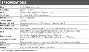FIG 14 SPECIFICATIONS