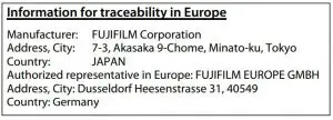 FIG 19 Information for traceability in Europe