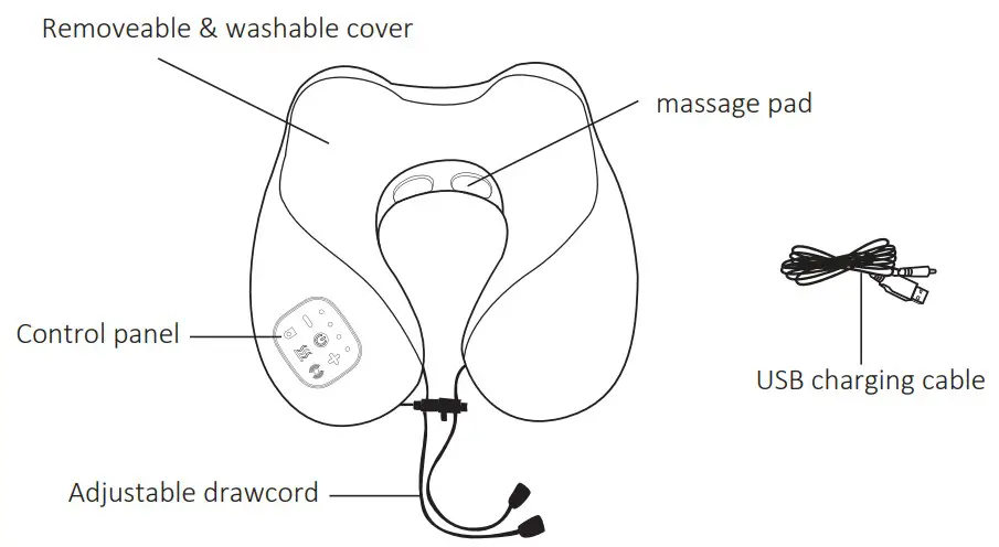 COMFIER CF-6902U Cervical Massage Pillow with Heat - fig 2