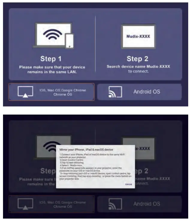 HiFUN MX 2 MUDIX 1080P Video Projector - PROJECTOR COMPONENTS 27