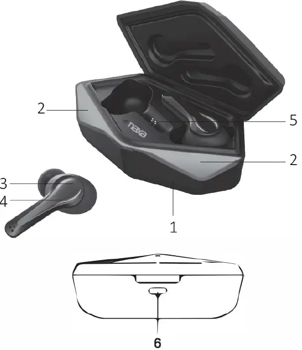 naxa NG-1501 Gaming True Wireless Bluetooth Earbuds Instruction Manual 01