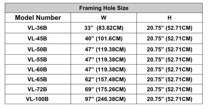 RECESSED TO WALL INSTALLATION 1