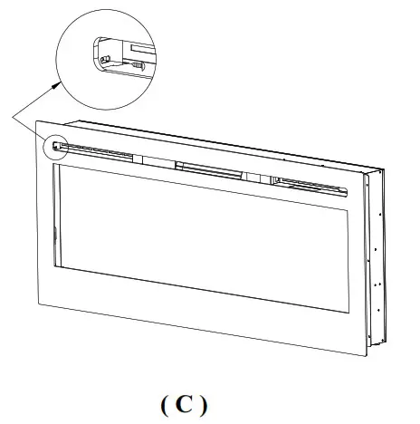 RECESSED TO WALL INSTALLATION C