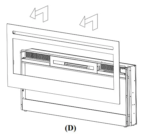 RECESSED TO WALL INSTALLATION D