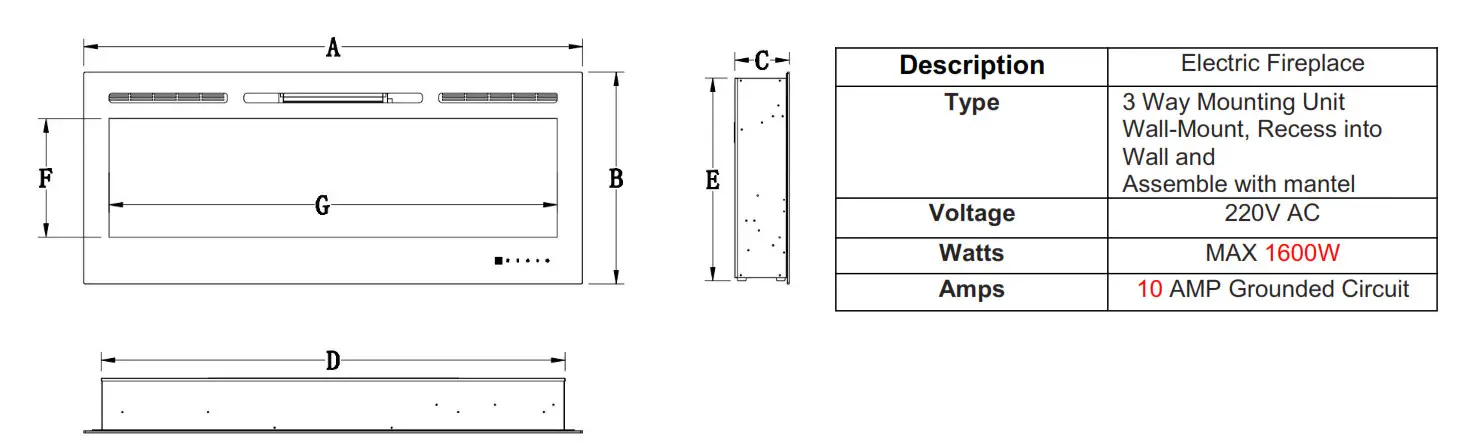 Specification and Dimension