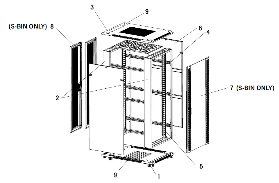 MAINFRAME-OF-BIN-42U 2U-Open-Cabinet-W6-Fan-Unit-04