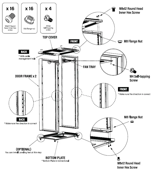 MAINFRAME-OF-BIN-42U 2U-Open-Cabinet-W6-Fan-Unit-05