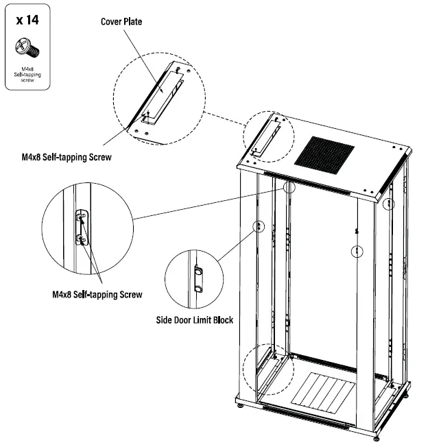 MAINFRAME-OF-BIN-42U 2U-Open-Cabinet-W6-Fan-Unit-06