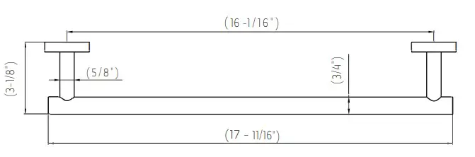 artos Trova TA435 24 Inch Towel Bar Instruction (1)