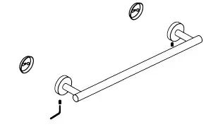artos Trova TA435 24 Inch Towel Bar Instruction (2)