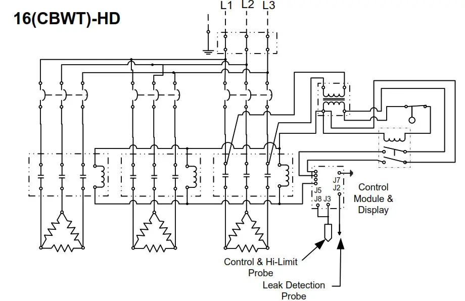 Hubbell Electric Deionized RO Water Heater - Wiring Char 11