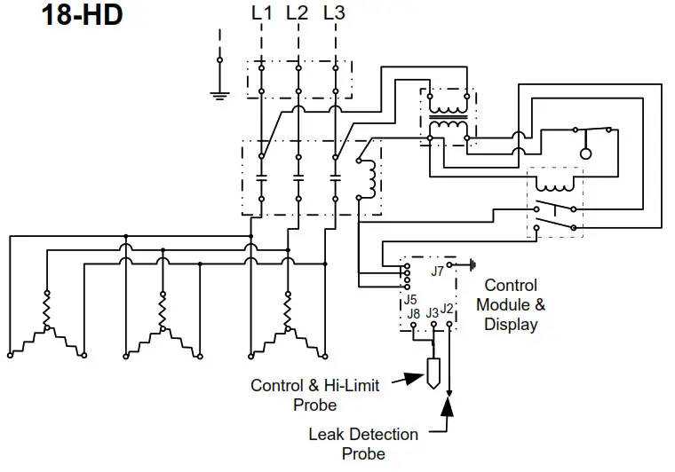 Hubbell Electric Deionized RO Water Heater - Wiring Char 12