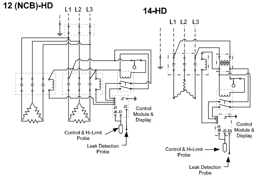 Hubbell Electric Deionized RO Water Heater - Wiring Char 6