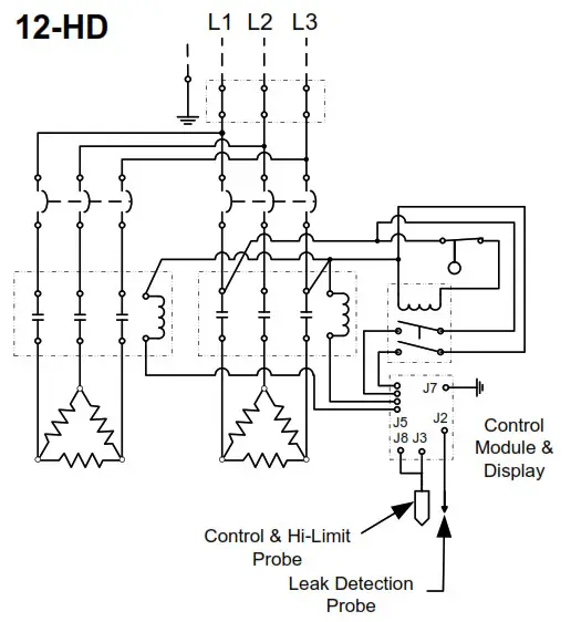Hubbell Electric Deionized RO Water Heater - Wiring Char 8