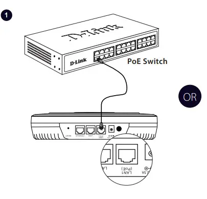 D-Link DWL-X8630AP Unified AX3600 Dual Band PoE Access-or