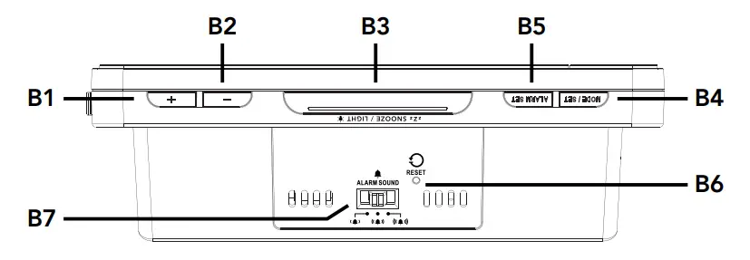 MARATHON USB Clock with Two Front Fast Charging Ports - OVERVIEW 2