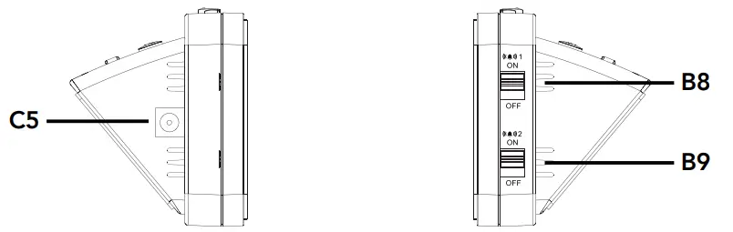 MARATHON USB Clock with Two Front Fast Charging Ports - OVERVIEW3