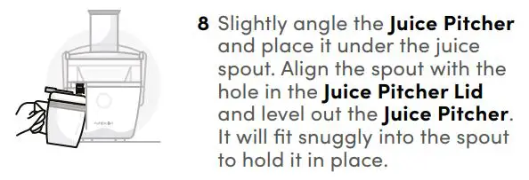 nutribullet NBJ50100 800 Watt Juicer User Guide - Assembly & use