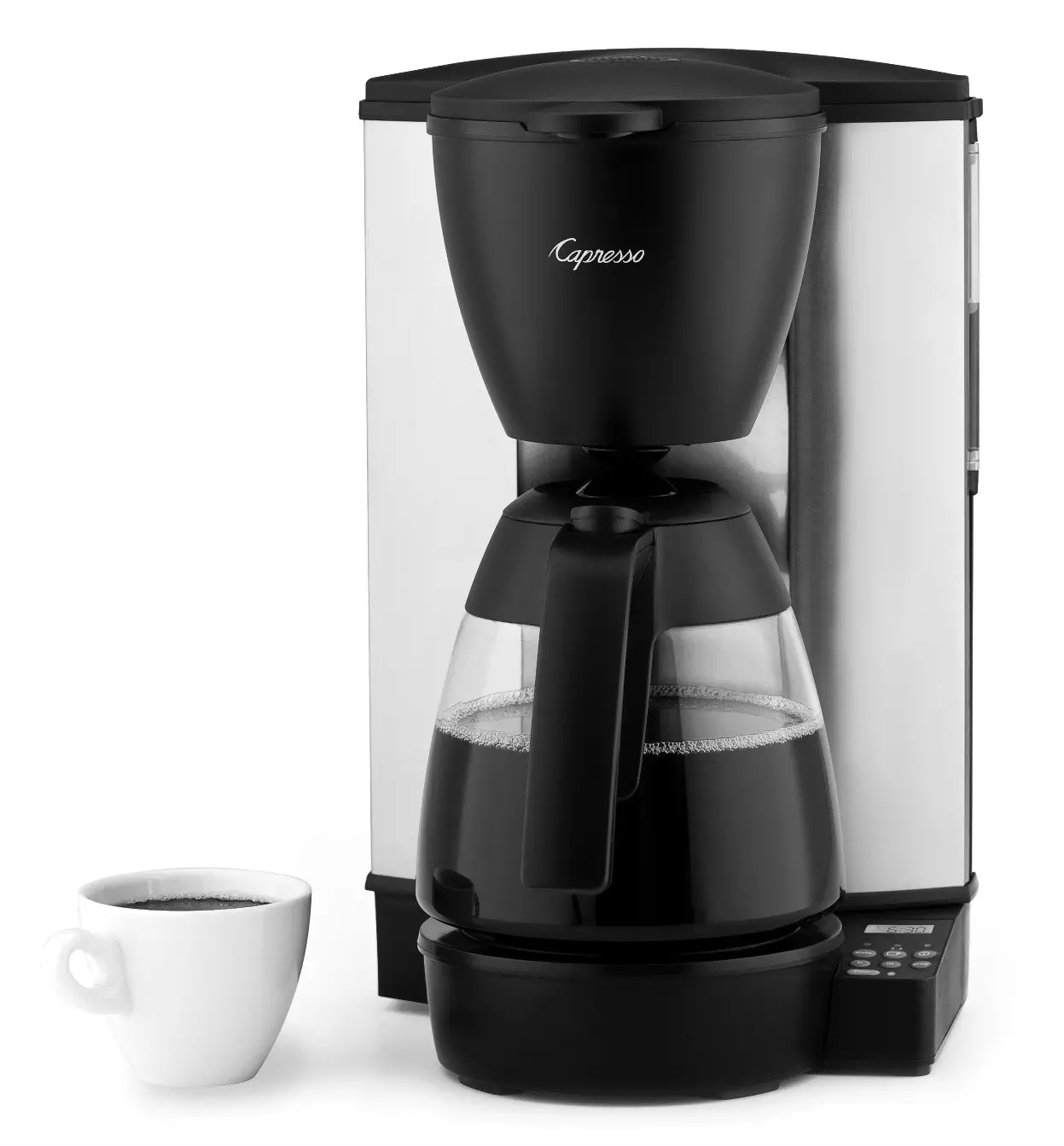 Capresso MG600 PLUS 10-Cup Programmable Glass Coffee Maker - Cover