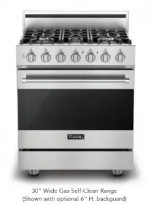 gas self clean range