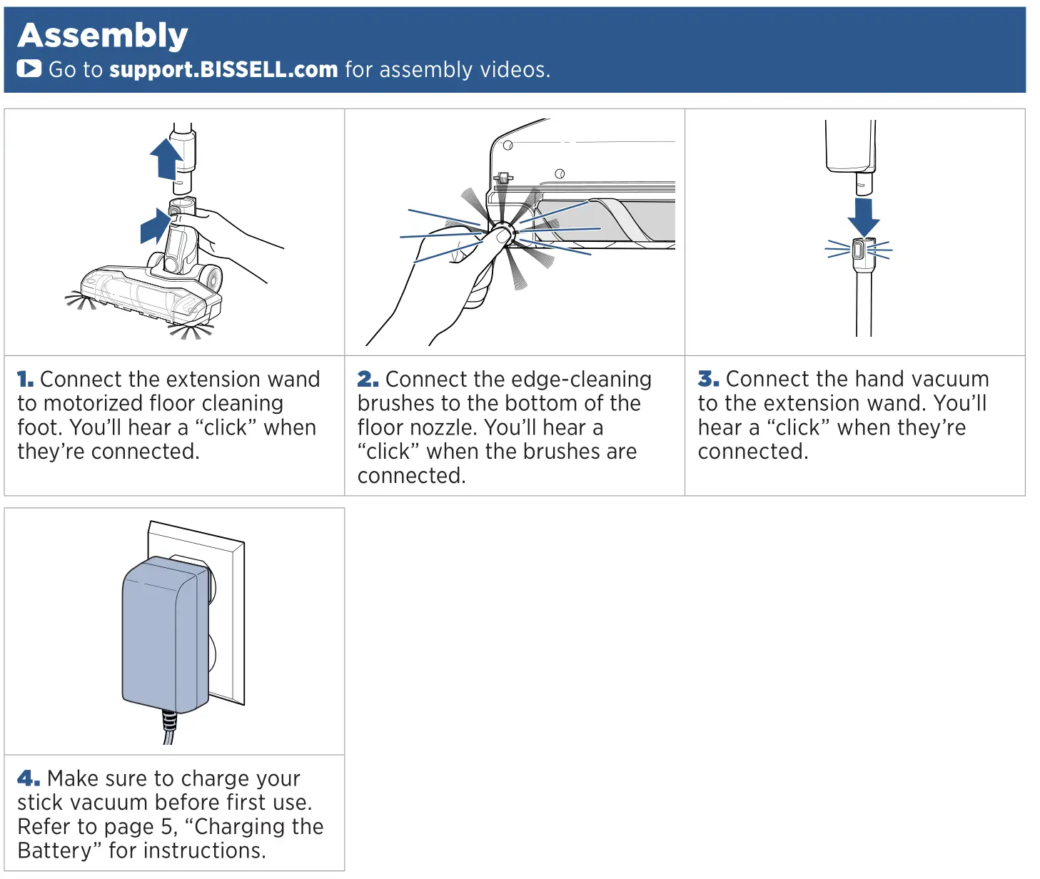 Bissell 2900 Series Poweredge Cordless Vacuum Cleaner - Assembly