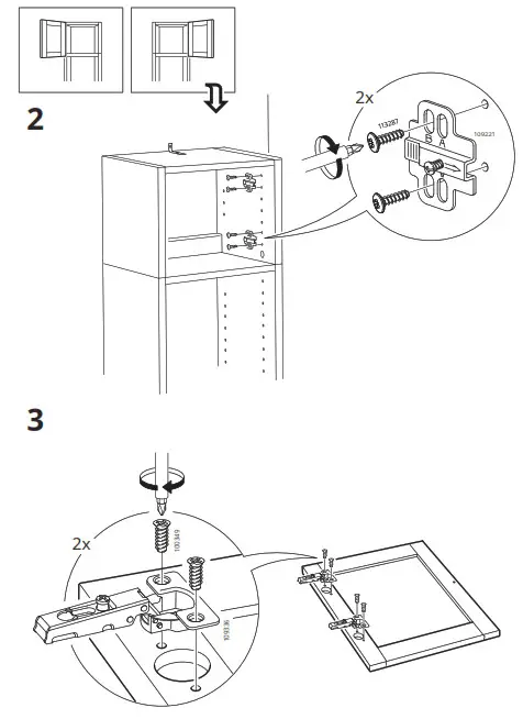 IKEA 302.756.20 Oxberg Glass Door- 2