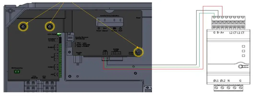 Wiring the Meter to the Tigo Inverter