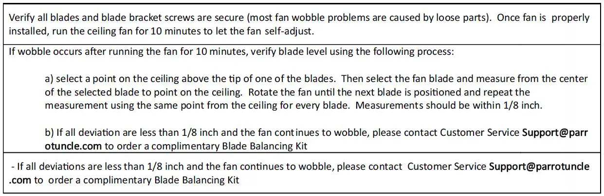 Parrot Uncle F8218 Ceiling Fan fig15