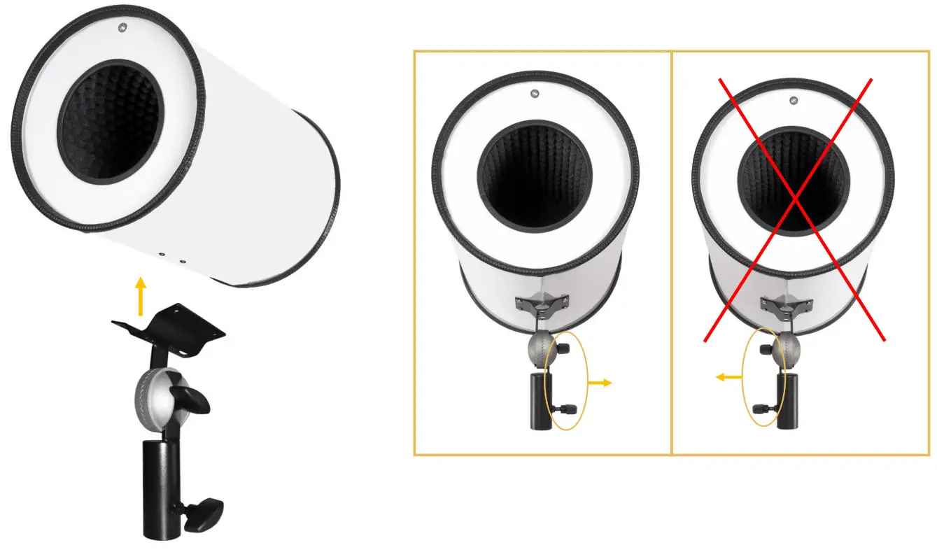 Mute Tube Installation Guide - MOUNTING THE INCLINATION ADAPTER