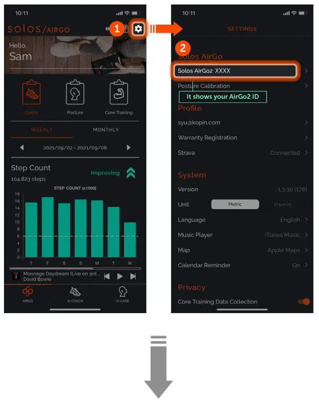 solos AirGo 2 Smart Glasses User Manual - Turn on Dual Host