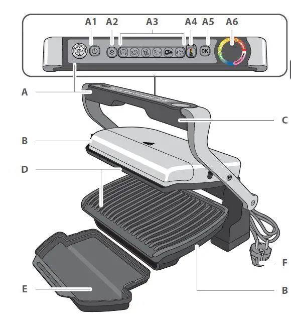 Rowenta GR712D OptiGrill+ Grill fig1