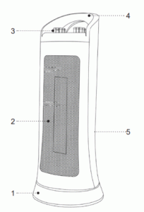 BRAYER BR4801 Fan Heater - DESCRIPTION