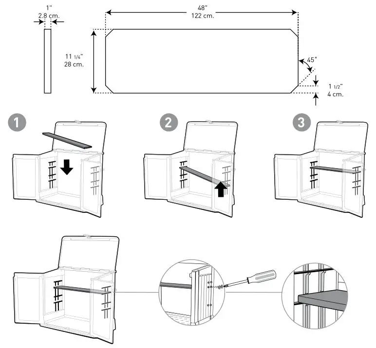 keter Store-It-Out Midi - Shelves