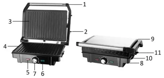 emerio 30-BPG1600W Multi Grill fig1