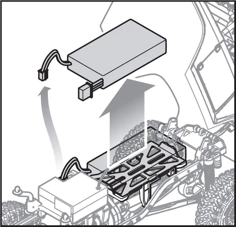 Den Akku aus dem Fahrzeug nehmen und gegebenenfalls aufladen