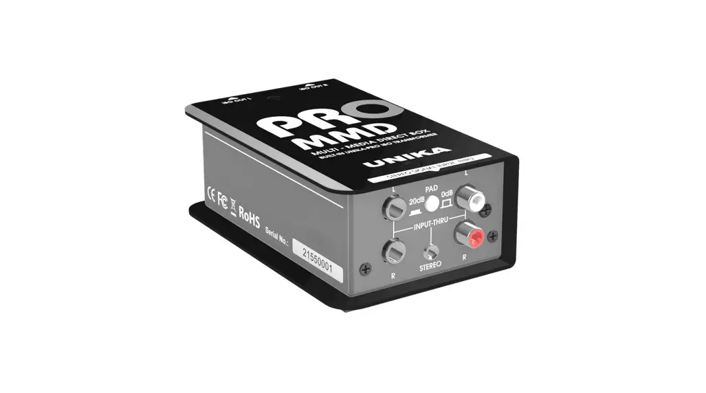 Unika 117004 Pro-mmd Passive Stereo Multimedia-di-box With Custom Isolation Transformers User Manual Unika 117004 Pro-mmd Passive Stereo Multimedia-di-box With Custom Isolation Transformers User Manual