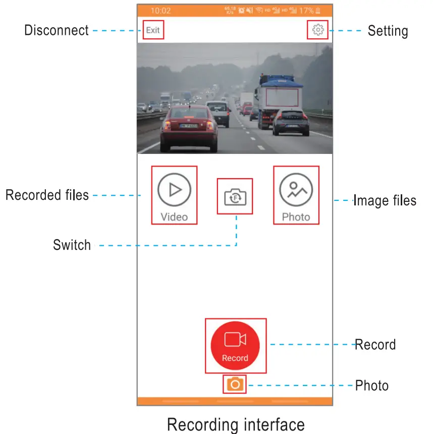 GERMiD G2-4K 2 Inch HD Streaming Media 4K Dash Camera - app 3