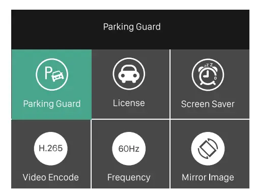 GERMiD G2-4K 2 Inch HD Streaming Media 4K Dash Camera - settings 5